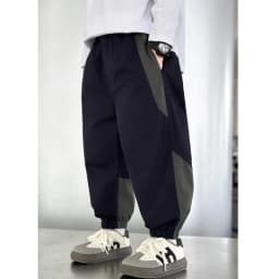 New Spring Autumn Fashion Splicing Style Boys Pants Loose Patchwork Sport Overalls Cargo Trousers For 4-14 Years Old Kids