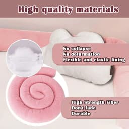  2M Long Baby Bumper Bed Pillow Cushion for Infant Crib Protector Height 8cm Cot Room Decor Bedding Set