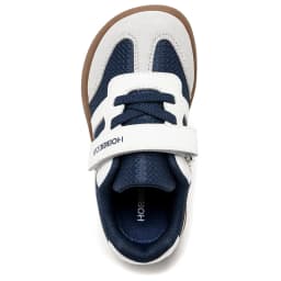 HOBIBEAR Little Kid Wide Toe Shoes Hook-Loop Lightweight Sneakers Artificial Leather Mesh Walking Shoes for Toddler Kids