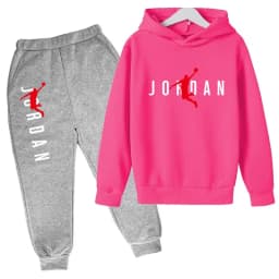 Kids Hoodie Basketball Letters Pullover 3-12Yrs Coat Sweatshirt+Pants Boy Girl Toddler Jogging Clothes Leisure Fashion Brand Set
