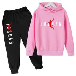 Kids Hoodie Basketball Letters Pullover 3-12Yrs Coat Sweatshirt+Pants Boy Girl Toddler Jogging Clothes Leisure Fashion Brand Set