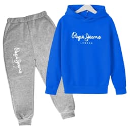 Leisure Letter Print 2pcs Hoodie+Pants Tracksuits 3-13 Years Boys Girls Spring Autumn Outfits Streetwears Children Clothes
