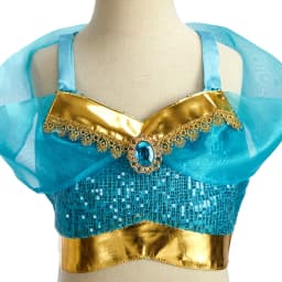 Girls Princess Jasmine Cosplay Costume Set Kids Arabian Outfit With Wig Crown Lamp Halloween Carnival Birthday Party Fancy Dress