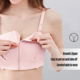Maternity Bra Hands Free Pumping Bra Adjustable Cotton Breast Pump Bra No Steel Ring Nursing Bra for Breast Pump