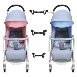 Twin Stroller Connector Lightweight Pram Adapter Turns Two Single Strollers Into One Double Stroller Universal Accessory