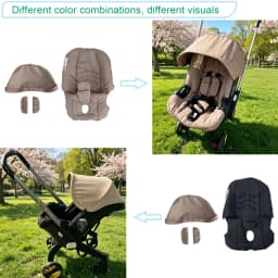 COLU KID Seat Cushion Or Canopy For Doona+ Car Seat And Strollers, Multiple Colored Change Kit , Colourful Choice