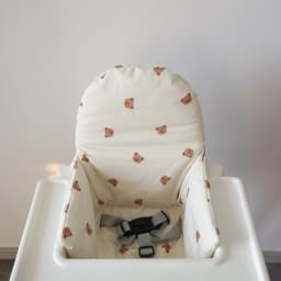 1PCS Bear Dinosaur Washable Foldable Baby Highchair Cover Antilop Chair Cushion Seat Covers Soft Cushion for Baby Feeding
