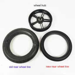 Custom Tire For Concord Neo Front Or Rear Wheel PU Tubeless Tyre Cover With Tread Baby Buggy Replace Accessories