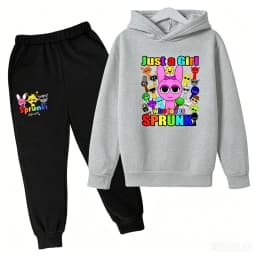 Sprunki Kids Clothes Hoodie+pants Age 2-12 Boy Girl Incredibox Anime Figures Sweatshirt Spring Autumn Pullover for Children Sets
