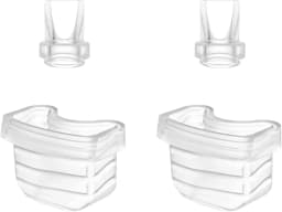 Wearable Breast Pump Accessories, Replacement Pump Parts Flange 24mm, Duckbill Valve, Silicone Diaphragm Compatible with S18 S21