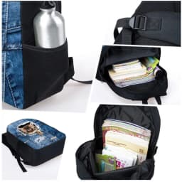 Jujutsu Kaisen Backpack Lunch Pack Pen Case 3pcs Set Gojo Satoru Anime Student boy Schoolbag Fashion Pencil Bags Birthday Gift