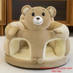 1Pcs Baby Feeding Chair Sofa Cover Cute Animal Plush Children's Sofa Soft And Comfortable Baby Seat Cover Without Filling Cotton