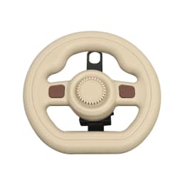 Baby Stroller Steering Wheel Toy, Musical Simulation Driving Toy with Horn Sound, Adjustable Mount 360° Rotatable Toddler Preten