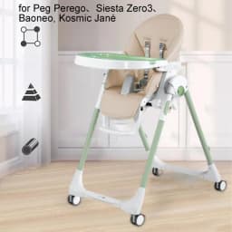 Baby Dining Chair Seat Cushion PU Leather Dining Chair Cover Child Dining Seat Case For Peg Perego For Siesta Zero3 For Baoneo
