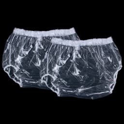 2pcs Reusable Adult Cloth Diaper Cover Pull-On-Cover Incontinence Pants Waterproof Protection to GO ON TOP with Diapers & Briefs