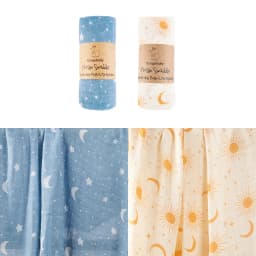 Kangobaby New Design 2pcs Set Double Layers 100% Cotton Newborn Baby Muslin Swaddle Blanket