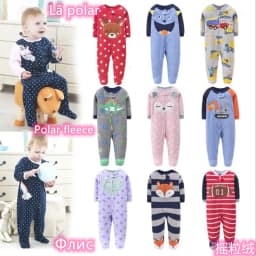 One-Piece Pajamas for Children Aged 3-10, Pajamas for Boys and Girls, Fleece One-Piece Suits, Soft and Warm