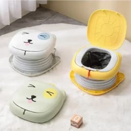 Kids Foldable Training Potty Portable Sealed Odor-Proof Travel Toilet Leak-Proof Baby Urinal for Car Outdoor Use