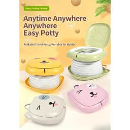 Kids Foldable Training Potty Portable Sealed Odor-Proof Travel Toilet Leak-Proof Baby Urinal for Car Outdoor Use
