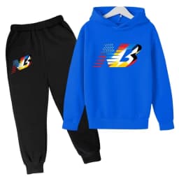 2026 Latest Children's Sports Clothing - Cap Shirt + Long Pants Comfortable and Loose Brand Fit for Boys and Girls Aged 3 to 13
