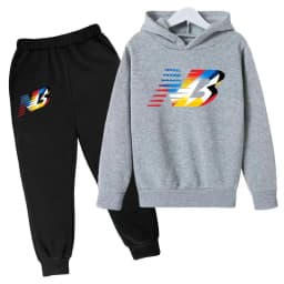 2026 Latest Children's Sports Clothing - Cap Shirt + Long Pants Comfortable and Loose Brand Fit for Boys and Girls Aged 3 to 13