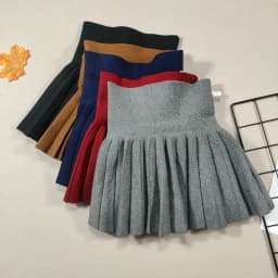 Kids Skirt Girls' Pleated Skirt Solid Sweet Pink Beach Skirt Black Cute Mini Skirt Slim Fit Baby Princess Skirt 2-12 Years
