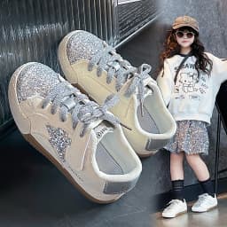 Girls' Shoes 2026 Spring New Casual Versatile Little Girls Star Sneakers Spring and Autumn Children's Sports Kids Shoes