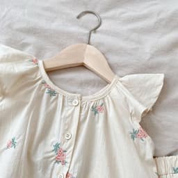 Melario Girls' Summer Fashion Set Children's Flower Print Flying Sleeve Top+Shorts Two Piece Cute Little Girl Refreshing Set