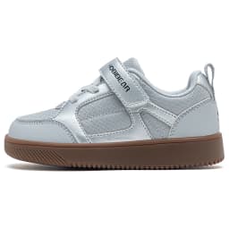 HOBIBEAR Toddler Kids Wide Toe Shoes Hook-Loop Minimalist Sneakers Lightweight Artificial Leather Mesh Walking Shoes