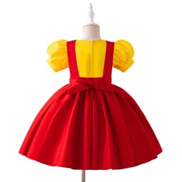 Cartoon Puppet Party Girl Dress Puppets Costumes Elegant Birthday Princess Performance Costume Halloween Carnival Kids Dresses