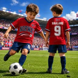 2026 Special NO.9 HAALAND Football Jersey Shorts Set Women Men Norway Fans Shirt and Shorts Summer Kids 2 Piece Set