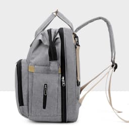Folding Mommy Bag Lightweight Portable Folding Crib Bed Large-Capacity Baby Backpack Female Mommy Outting Bag Mummy Bag