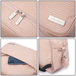 Soboba Stylish Mother Diaper Backpacks Large Capacity Waterproof Environmental Fabric Diaper Bag for Mommy Fashion Nappy Bag