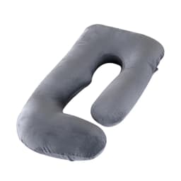 Soft Velvet J-Shaped Full Body Maternity Pillow Pregnant Women Back Leg Tummy Support Comfort Sleeping Pillow Festival Present