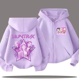 2026 Funny Zip Up Sweatshirts Kp-op Hoodie Children Clothes Kid Girl Boy Sweatshirt Zipper Hoody Baby Casual Top