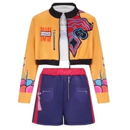 Girl Cosplay Pop Singer Costume Fashion Clothes Girls Stage Performance Dress Up Uniform Children Show Party Costumes