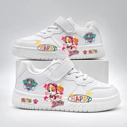 Girls Paw Patrol Cartoon Casual Shoes Children's 2026 New Design Cute White Sport Shoes Baby Kids Outdoor Breathable Sneakers