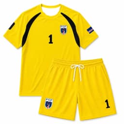 Vozinha No.1 Jersey & Shorts Set, Short Sleeve National Style Soccer Uniform with Drawstring Shorts, Training & Match Sportswear