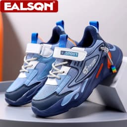 Fashion Children Sneakers Boys Breathable Flat Kids Shoes for Lightweight Sports Running Student Non-slip Walking Shoes