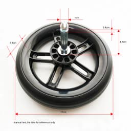 ONLY Melio 17CM Front Or Rear Wheel For Cybex Melio 2/3/Carbon/Pro Series Buggy Accessories Other Stroller Are NOT Compatible!!!