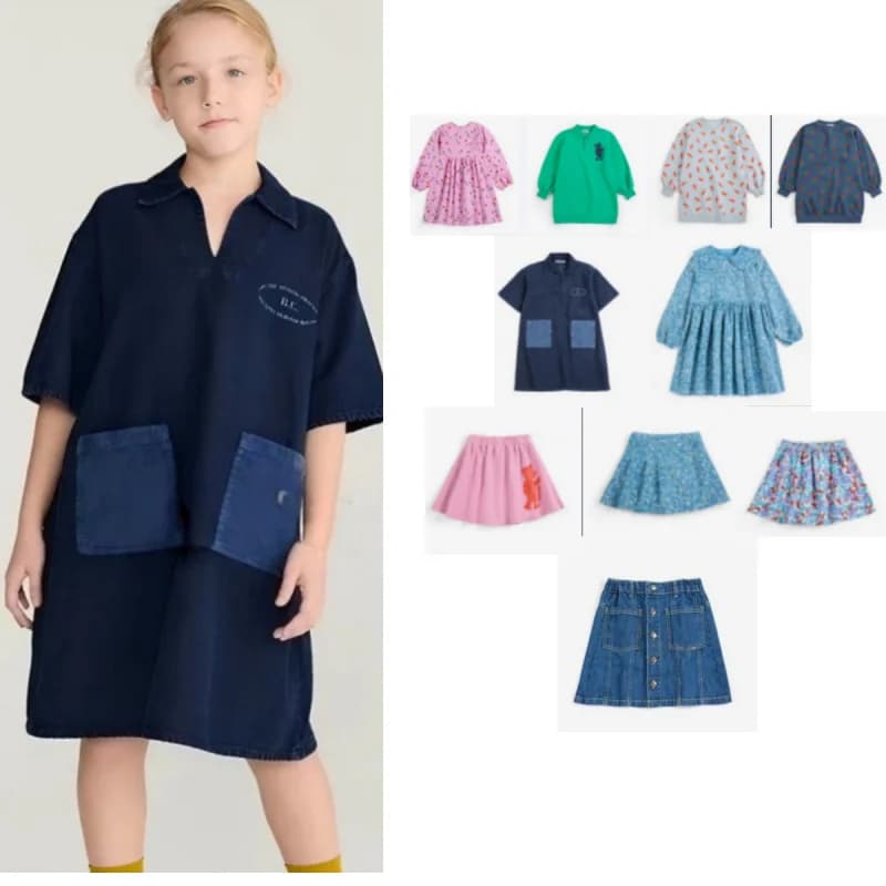 Children's AW26 Autumn/Winter New Printed Girl Cute Long Sleeve Princess Dress Fashion Dress