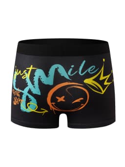 7-Piece Mixed Set of Boys' Boxer Briefs with Prints, Comfortable and Soft for Home Wear, Cute Student Underwear Suitable for Ages 4-12
