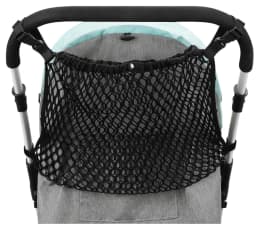 1-Piece Universal Baby Stroller Storage Bag, Polyester Mesh Bag, Suitable for Strollers, Non-Slip and Adjustable, Stroller Mesh Storage Bag Accessories