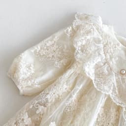 2026 Baby Girl Princess Dress 0-24M Vintage Lace Embroidered Ruffled Collar Romper Dress with Snap Closure Formal Party Dress