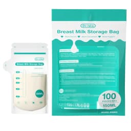 MAMIJOY 100PCS Breast Milk Storage Bag 150ML Disposable Small Capacity Frozen Milk Storage Bag Safe Feeding Bags BPA-FREE MSB05