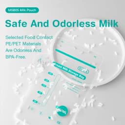 MAMIJOY 100PCS Breast Milk Storage Bag 150ML Disposable Small Capacity Frozen Milk Storage Bag Safe Feeding Bags BPA-FREE MSB05
