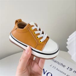 New Spring/Autumn Baby Shoes Leather Toddler Boys Barefoot Shoe Soft Sole Girls Outdoor Tennis Fashion Little Kids Sneakers