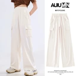 2026 Pants for Teenage Kids New Summer Streetwear Hip Hop Sweatpants for Girls Baggy Wide Leg Straight Trousers
