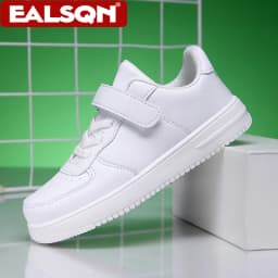 Children Leather Sneakers Non-Slip Lightweight Walking Shoes For Boys & Girls School Sport Tennis Comfortable Flat Casual Shoes