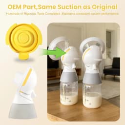 2pcs Silicone Membranes Compatible with Medela PersonalFit Flex connectors, Diaphragm Fit for Pump in Style MaxFlow, Swing Maxi